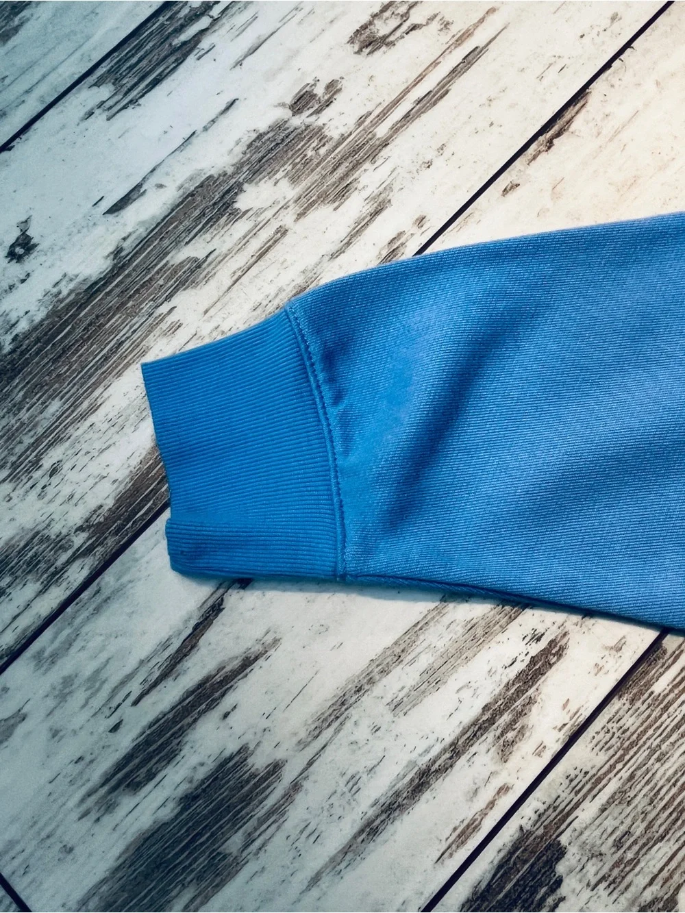 Wild Fable Cornflower Blue Polo Quarter Zip Sweatshirt Graphic Cropped XXL NWT - Picture 13 of 13